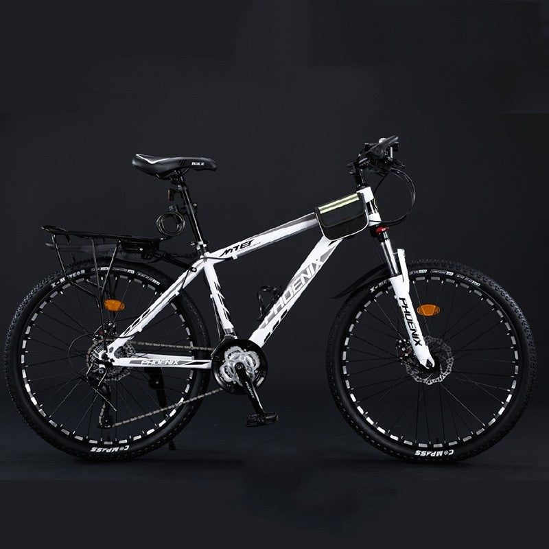Bicicleta de montaña con absorción de impactos de velocidad variable