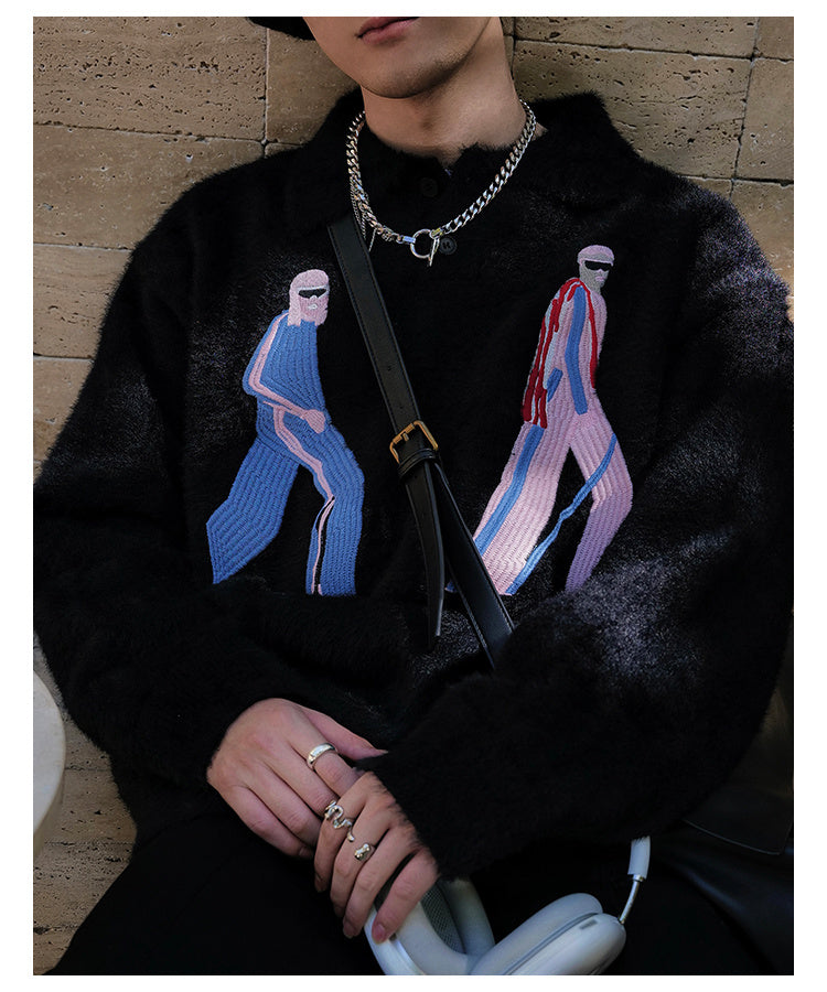Collier avec anneau à pampilles et chaîne enroulée pour fête étudiante, tendance