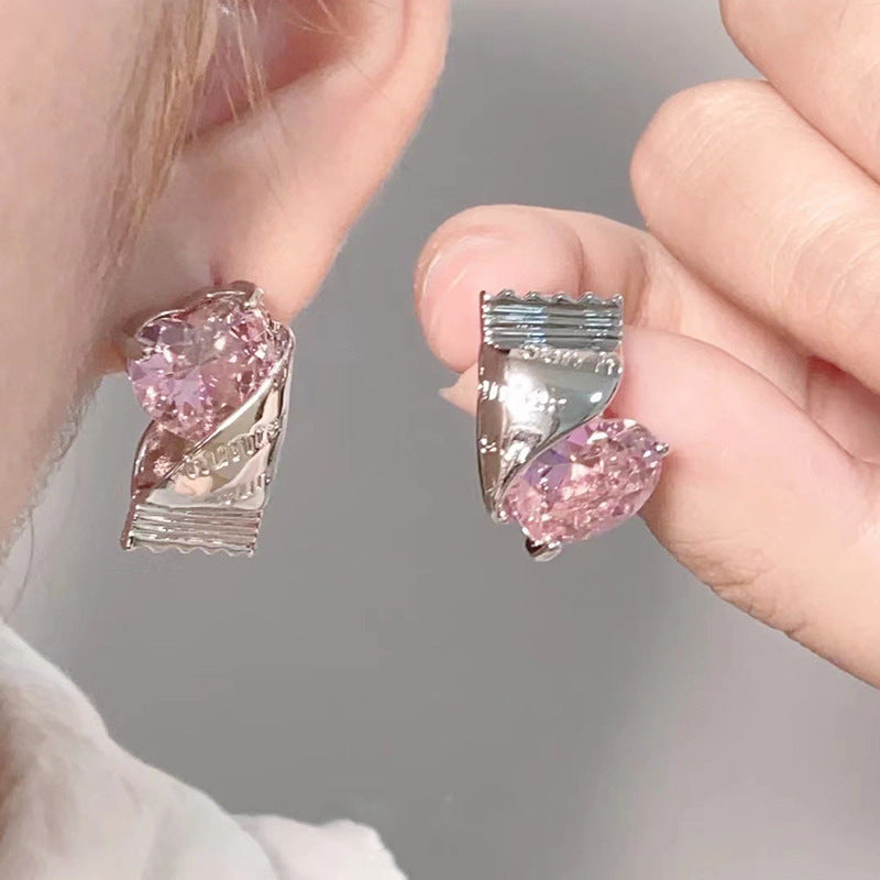 Boucles d'oreilles pour femmes, Ins, douce, Cool, chaude, fille, Design d'intérêt particulier, amour, bonbons