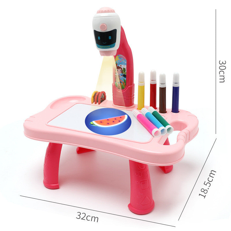 Planche à dessin de projection pour enfants Doodle