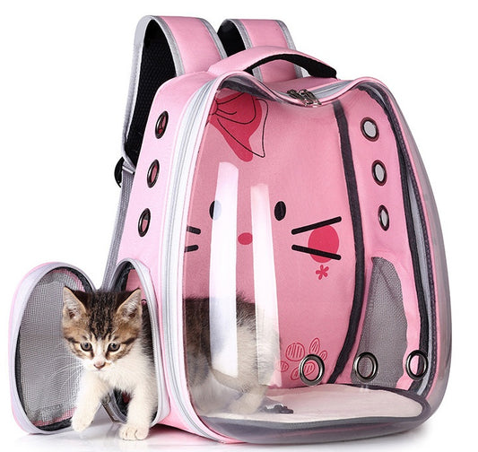 Sac à dos pour animaux de compagnie, fournitures pour animaux de compagnie, sac spatial pratique pour animaux de compagnie, sac à bandoulière respirant pour chat, sac pour chien