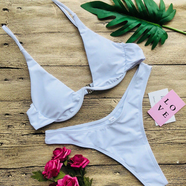 Maillots de bain sexy pour femmes, bikini, push-up, maillots de bain