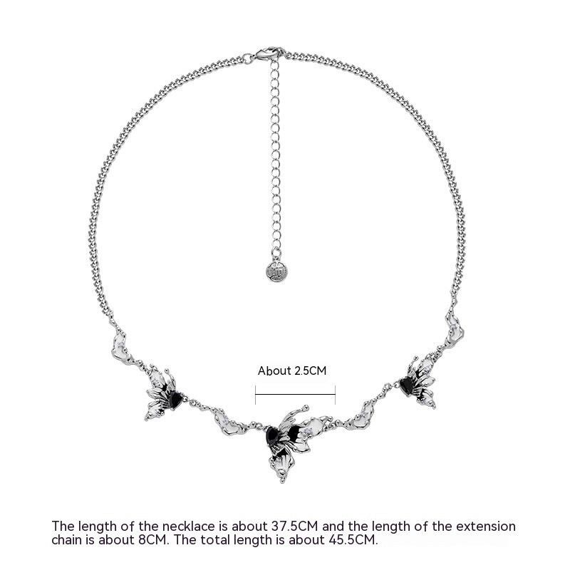 Original Ink Butterfly Earrings Female High Sense