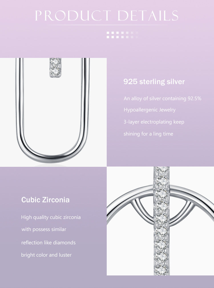Boucles d'oreilles de luxe légères pour femmes, célébrités d'internet Ins, assorties avec tout