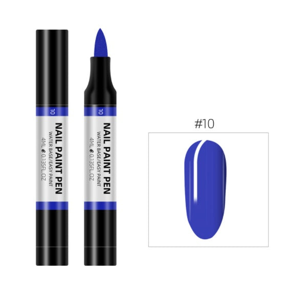 Stylo de peinture de vernis à ongles 24 couleurs, stylo de fleur de peinture 3D, stylo de fleur de dessin à base d'eau, stylo de vernis à ongles sans goût