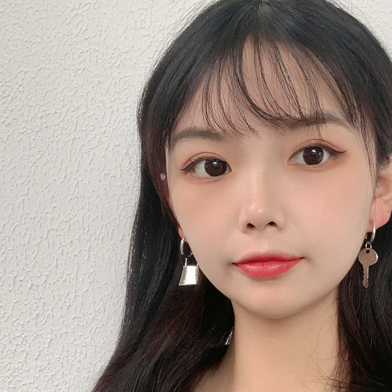 Niche Normcore Bag Personality Asymmetric Earrings