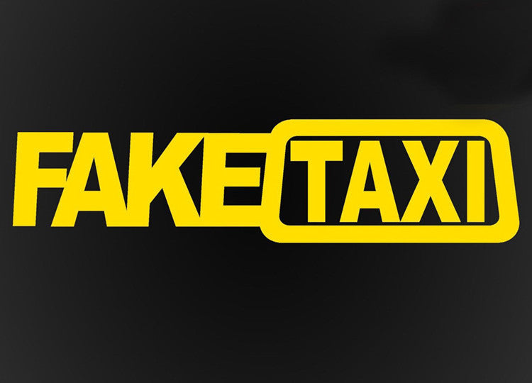 Autocollant drôle de voiture de signe de dérive de faux taxi
