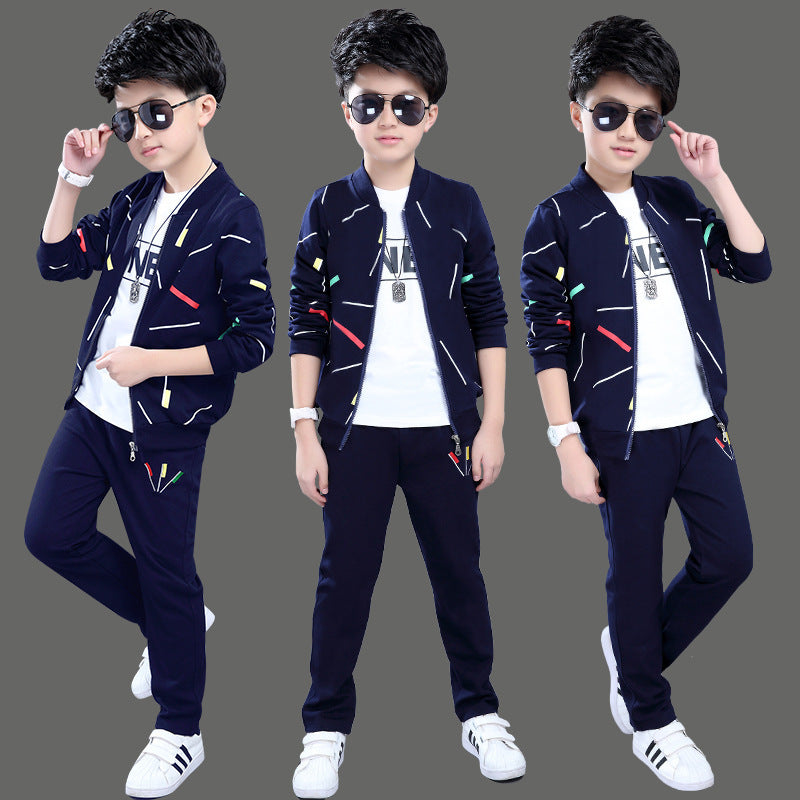 Ropa de niño guapo coreano de estilo occidental de dos piezas