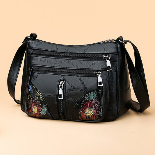 Bolso bandolera versátil de gran capacidad para mujer con textura suave