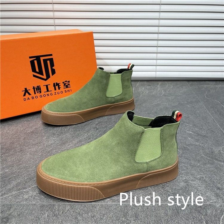 Zapatos casuales de algodón cálido de terciopelo de invierno para hombre