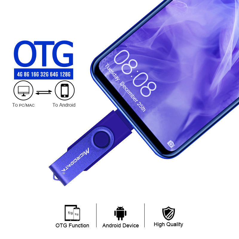 Compatible avec Apple, ordinateur téléphone portable U disque 128g 64g 32g 16g 8g clé USB en métal pour voiture