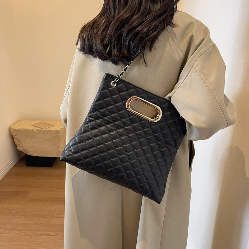 Grand sac fourre-tout à bandoulière de grande capacité