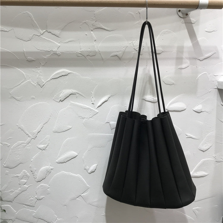 Sac à main littéraire simple plissé série Color
