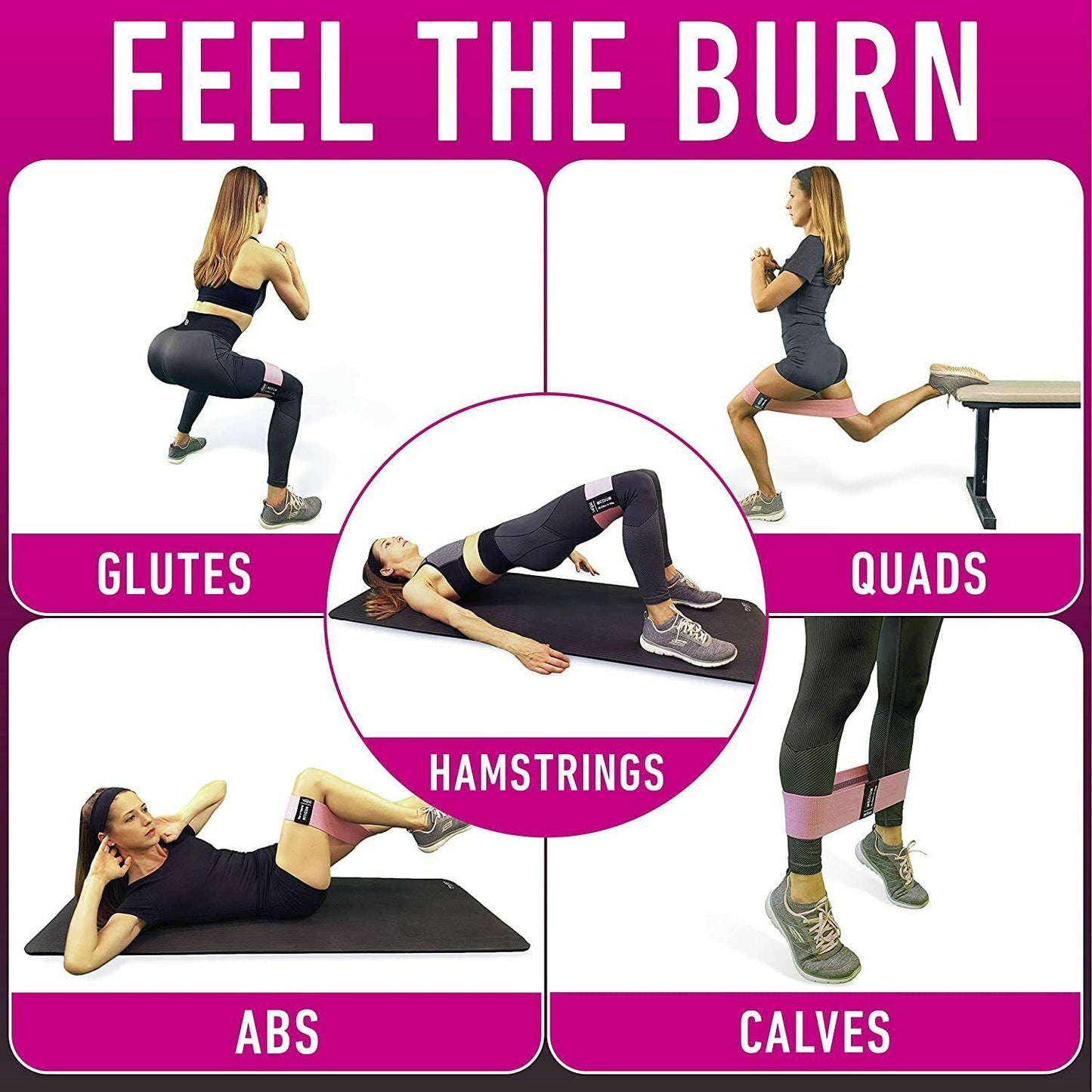 Bandes de résistance d'entraînement, ensemble de boucles, Fitness, Yoga, jambes et fesses, bande d'exercice