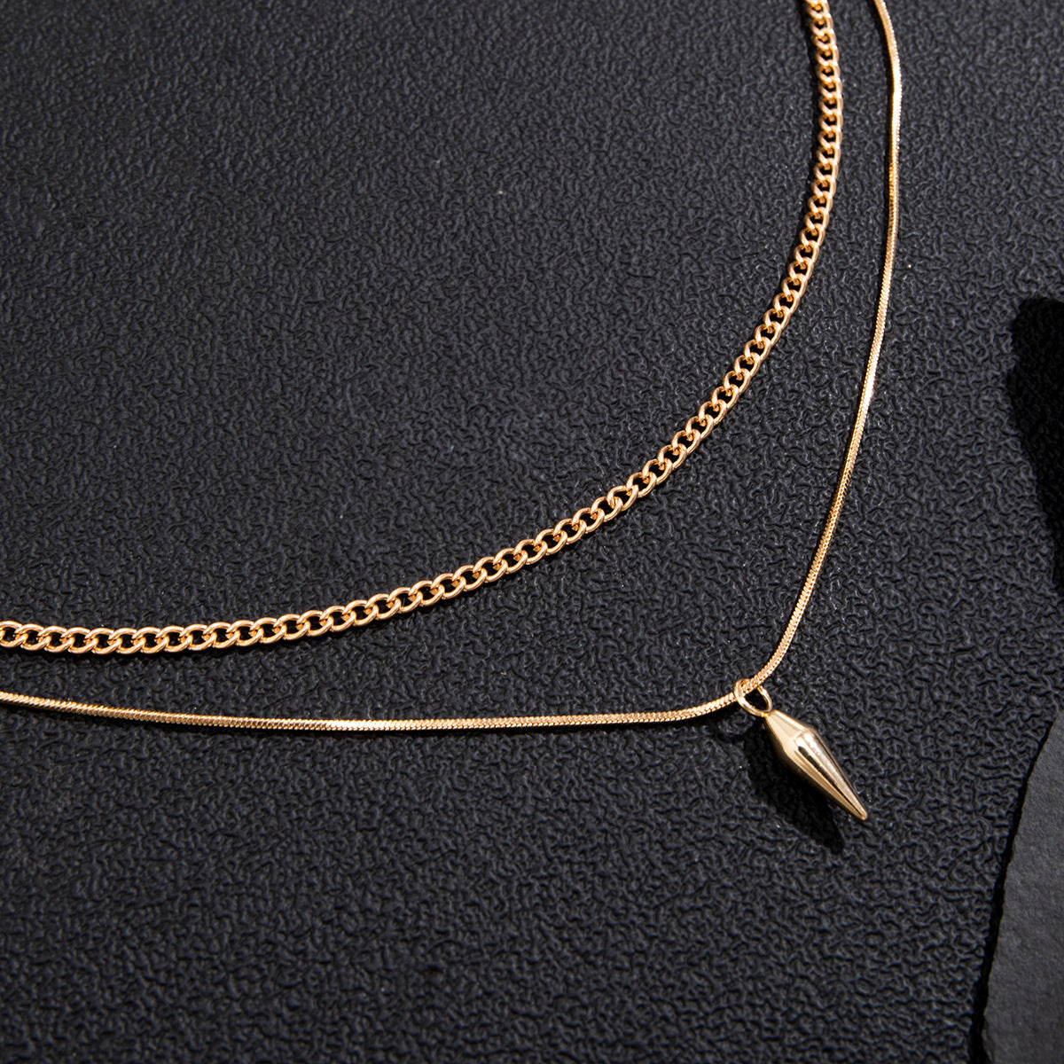 Niche Rivet Necklace Ornament Men's Trendy Hip Hop Cool Long Sweater Chain