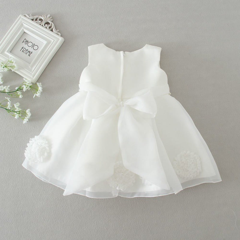Robe de princesse pour enfants, jupe Tutu, pour bébé fille d'un an, à fleurs