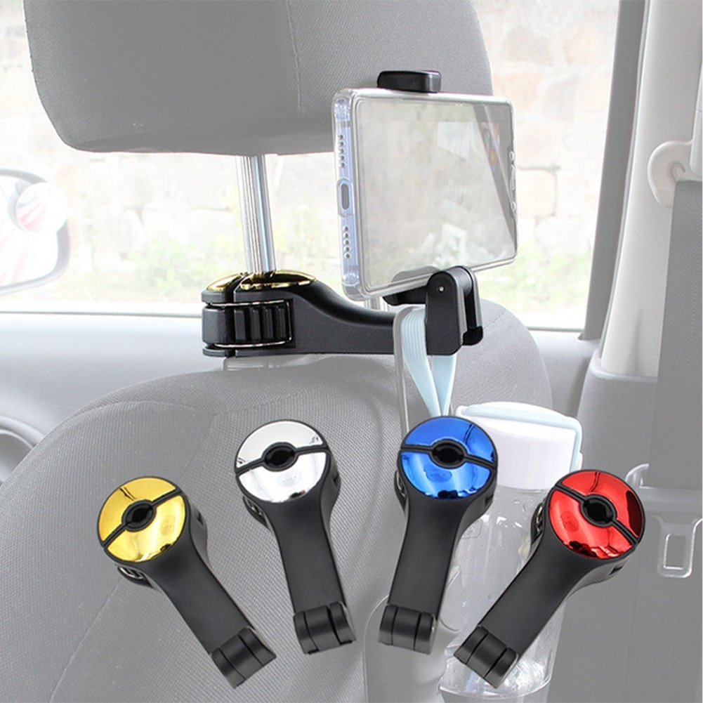 Crochet d'appui-tête de voiture, support de téléphone pour voiture, cintre de voiture pour siège arrière A4 B6, crochet de rangement, support de téléphone, Clip de fixation automatique