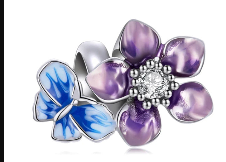 Bracelet de perles en argent sterling S925, perles colorées plaquées or blanc