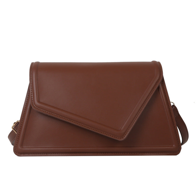 Sac messager à bandoulière Simple et texturé pour femmes, couleur unie, mode