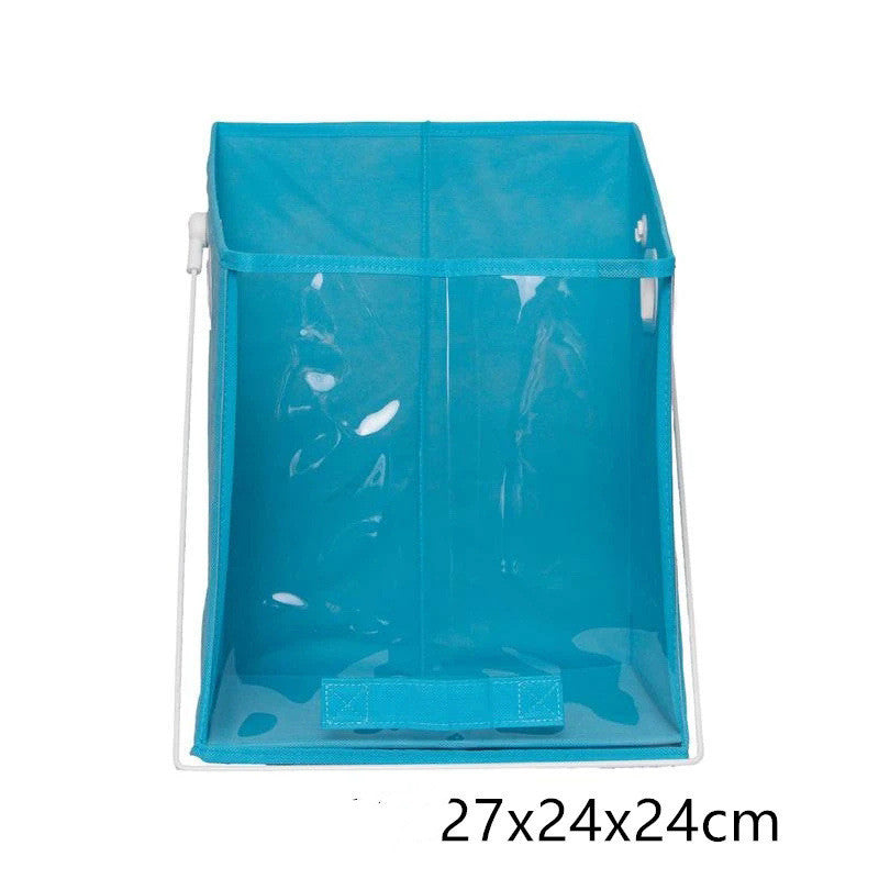 Cesta de almacenamiento plegable, desmontable, acolchada, cesto para ropa sucia