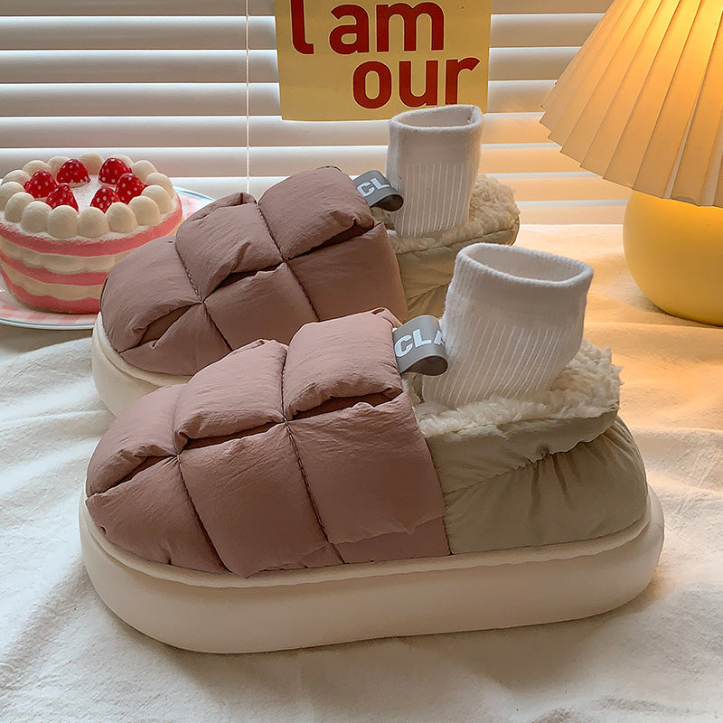 Chaussures En Coton À Plateforme De Couple Automne Et Hiver