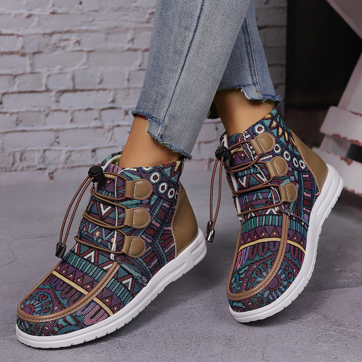 Bottes décontractées chaudes à la mode pour femmes