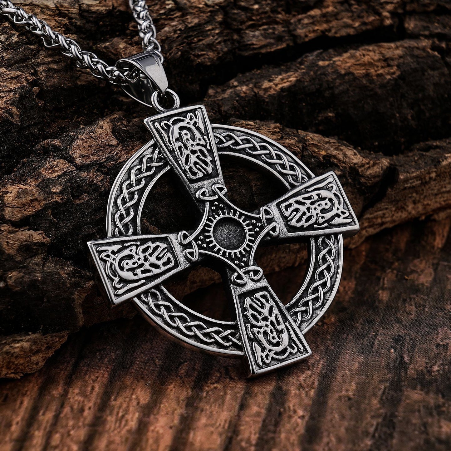 European And American Style Domineering Celtic Cross Shape Pendant Stainless Steel Pendant