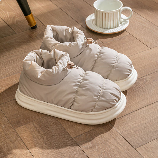 Cotton Slippers Women's Winter Bag Heel Outer Wear Thick Bottom