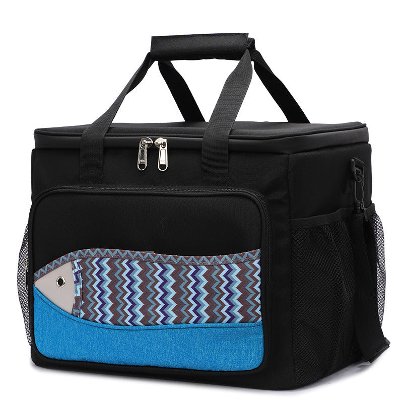 Sacs isothermes à motif de poisson, sac de boîte à déjeuner, isolation EVA, sac à déjeuner Portable étanche, sac de pique-nique multifonctionnel en plein air