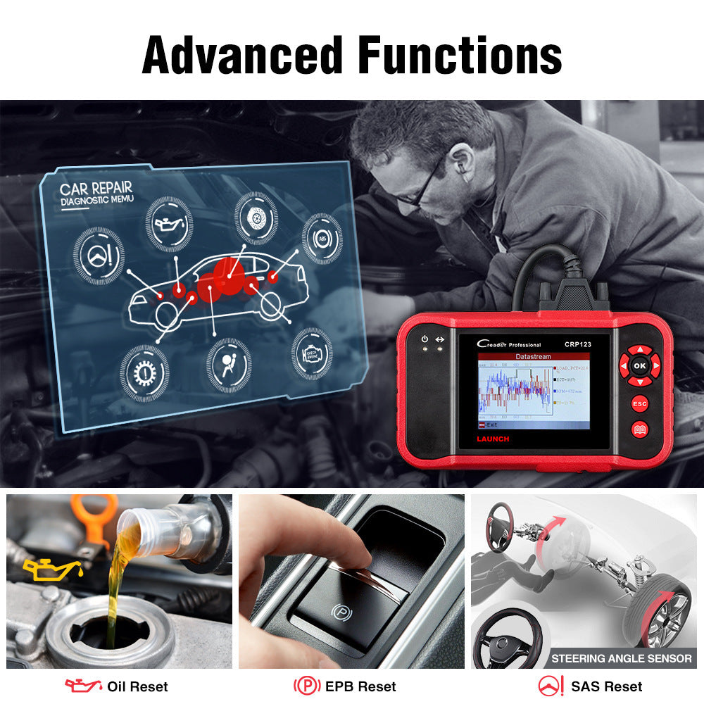 Equipo de diagnóstico del automóvil con detector de fallas CRP123