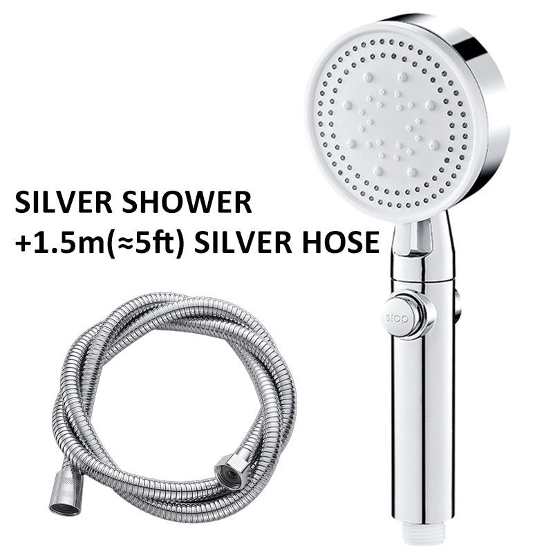 Pommeau de douche bain-douche pressurisé à grande sortie d'eau