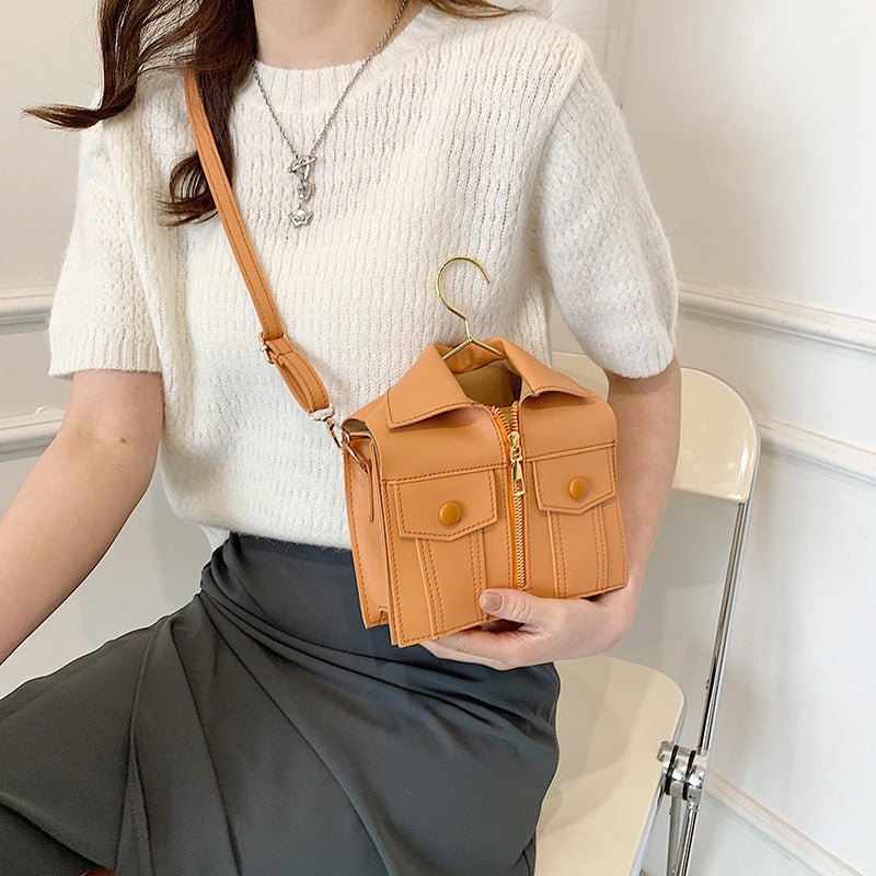 Veste tridimensionnelle d'été pour vêtements, petit sac carré à bandoulière