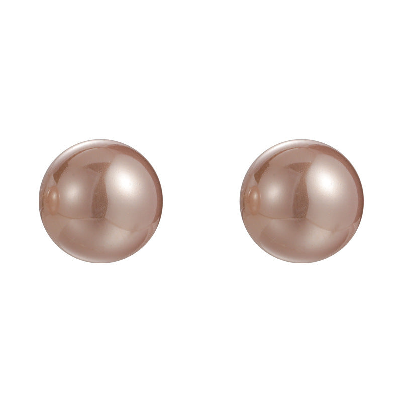 Boucles d'oreilles en perles de champagne, simples et légères, à la mode, de luxe