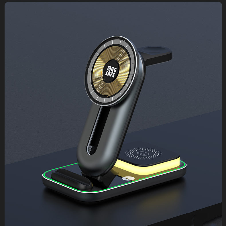 Cargador inalámbrico con luz nocturna pequeña de 4 en 115 W