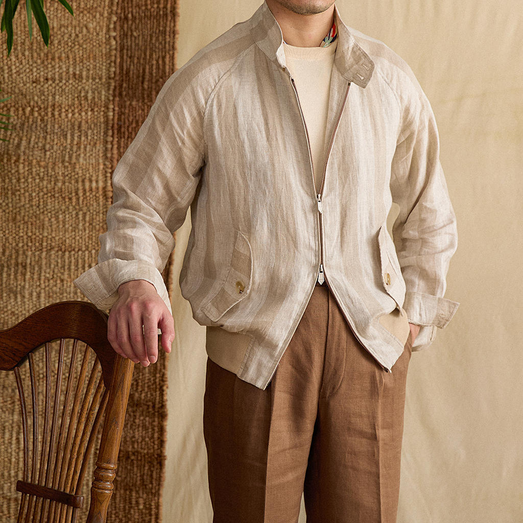 Men's Linen Vintage Casual Short Jacket Coat