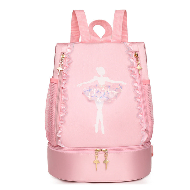 Mochila de baile con hombro para niños Mochila escolar de ballet latino