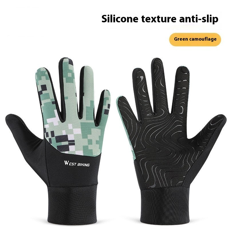 Non-slip Breathable Cycling Gloves Bicycle Fixture