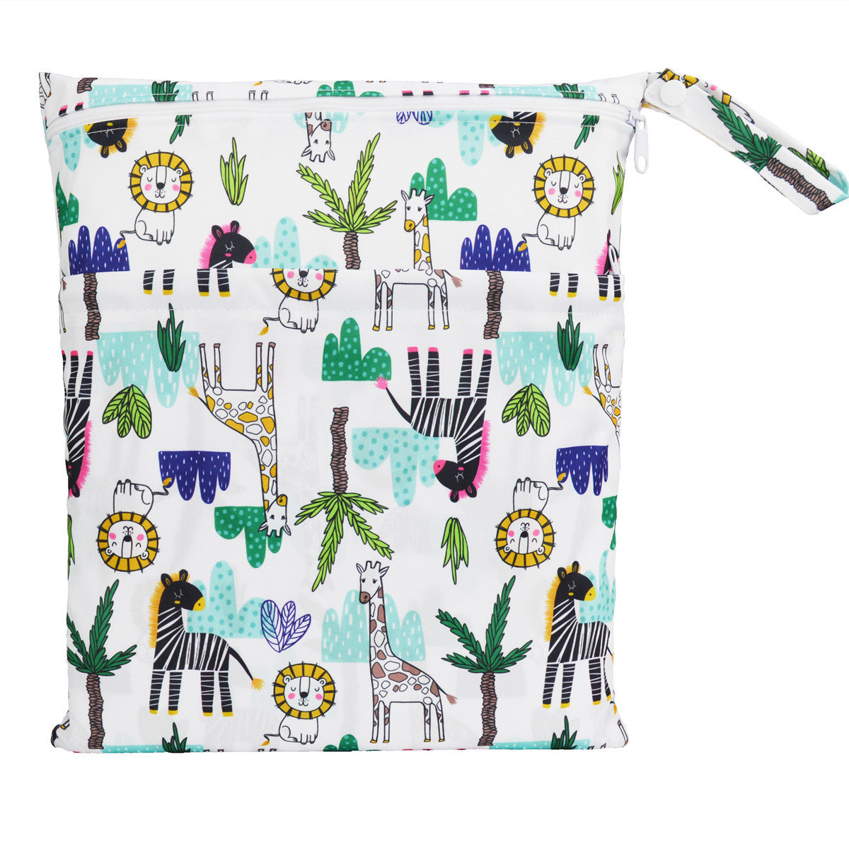 Bolsa de pañales con errores de gran capacidad y doble bolsillo, tamaño mediano