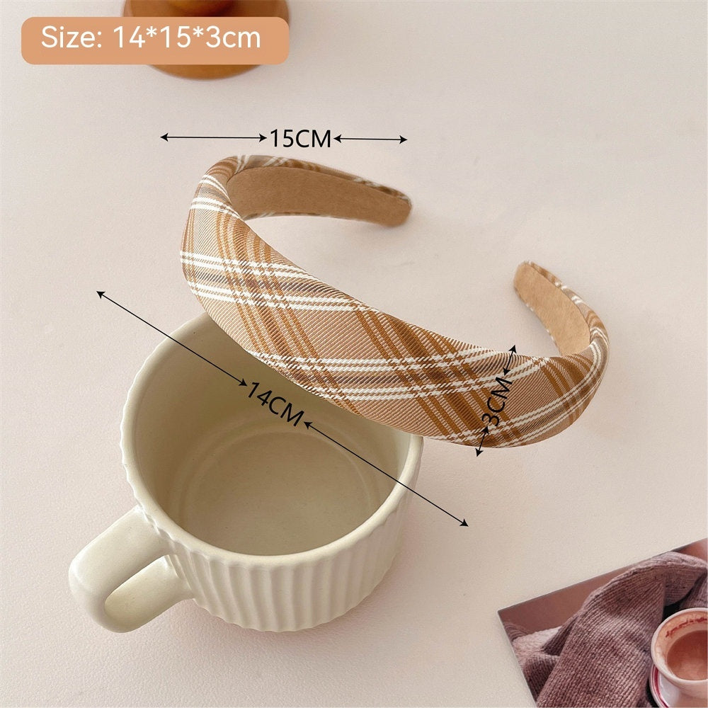 Milk Tea Coffee Color Series Headband Fashion