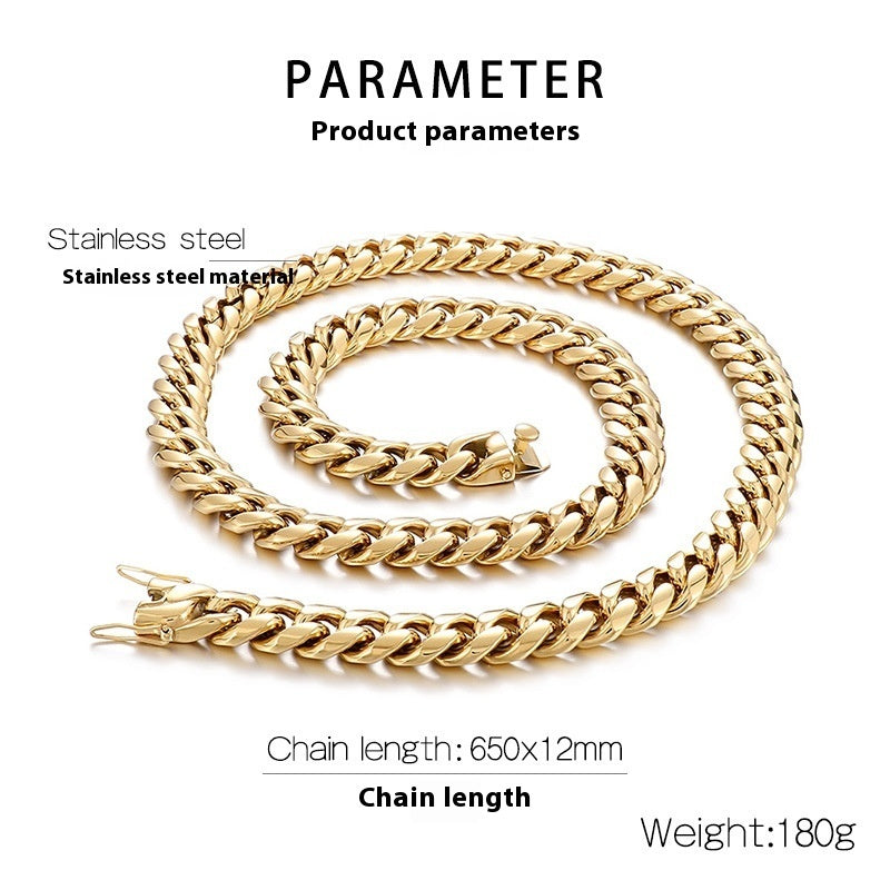 Personality Cross Boat Anchor Necklace