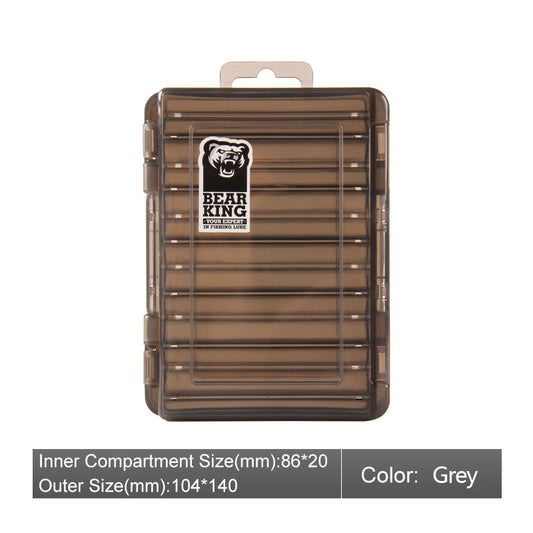 Caja de microobjetos de doble cara para señuelos de pesca Luya