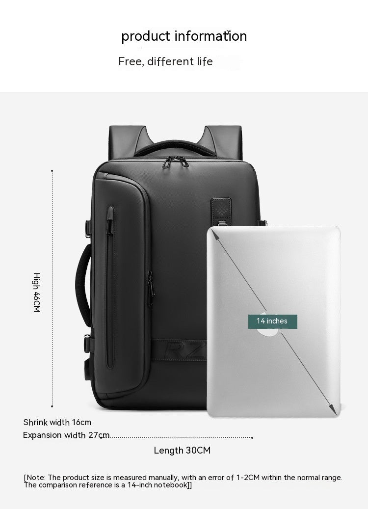 Sac à dos Airbag multifonctionnel grande capacité pour hommes