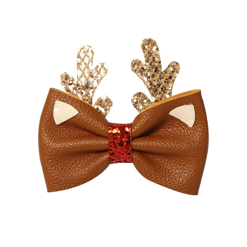 Accessoires créatifs et mignons en épingle à cheveux de Noël pour enfants