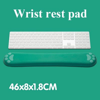 Griffe de chat en mousse à mémoire de forme, clavier, Support de main, bracelet, dessin animé mignon, créatif