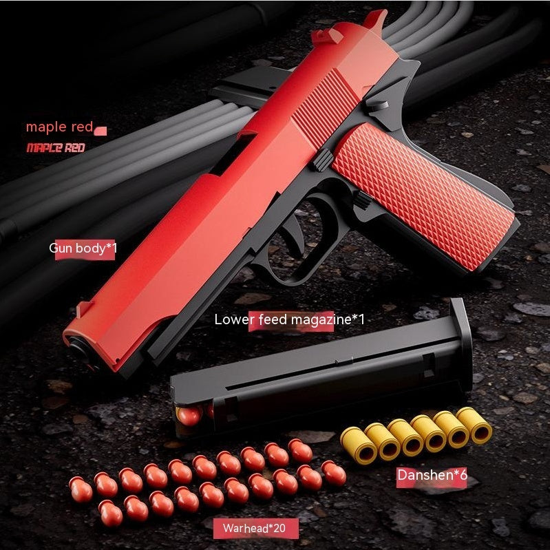 Pistolet jouet à coque à lancement automatique en plastique pour enfants