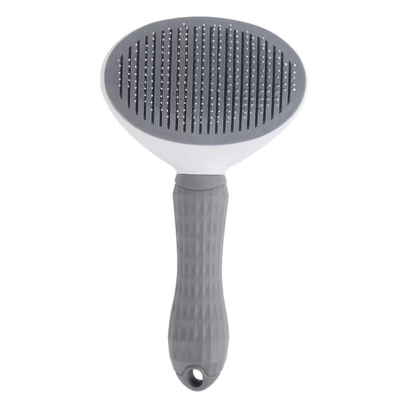 Peigne autonettoyant pour chat, en acier inoxydable, pour chien, brosse à cheveux, une clé pour enlever l'artefact flottant
