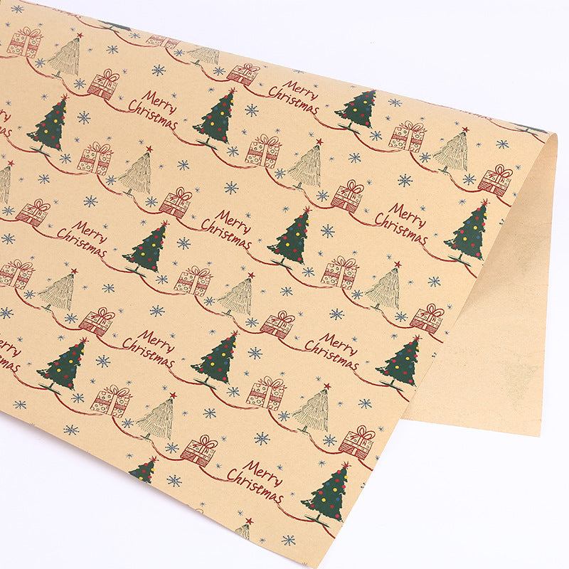 Papier d'emballage épais pour cadeaux de Noël