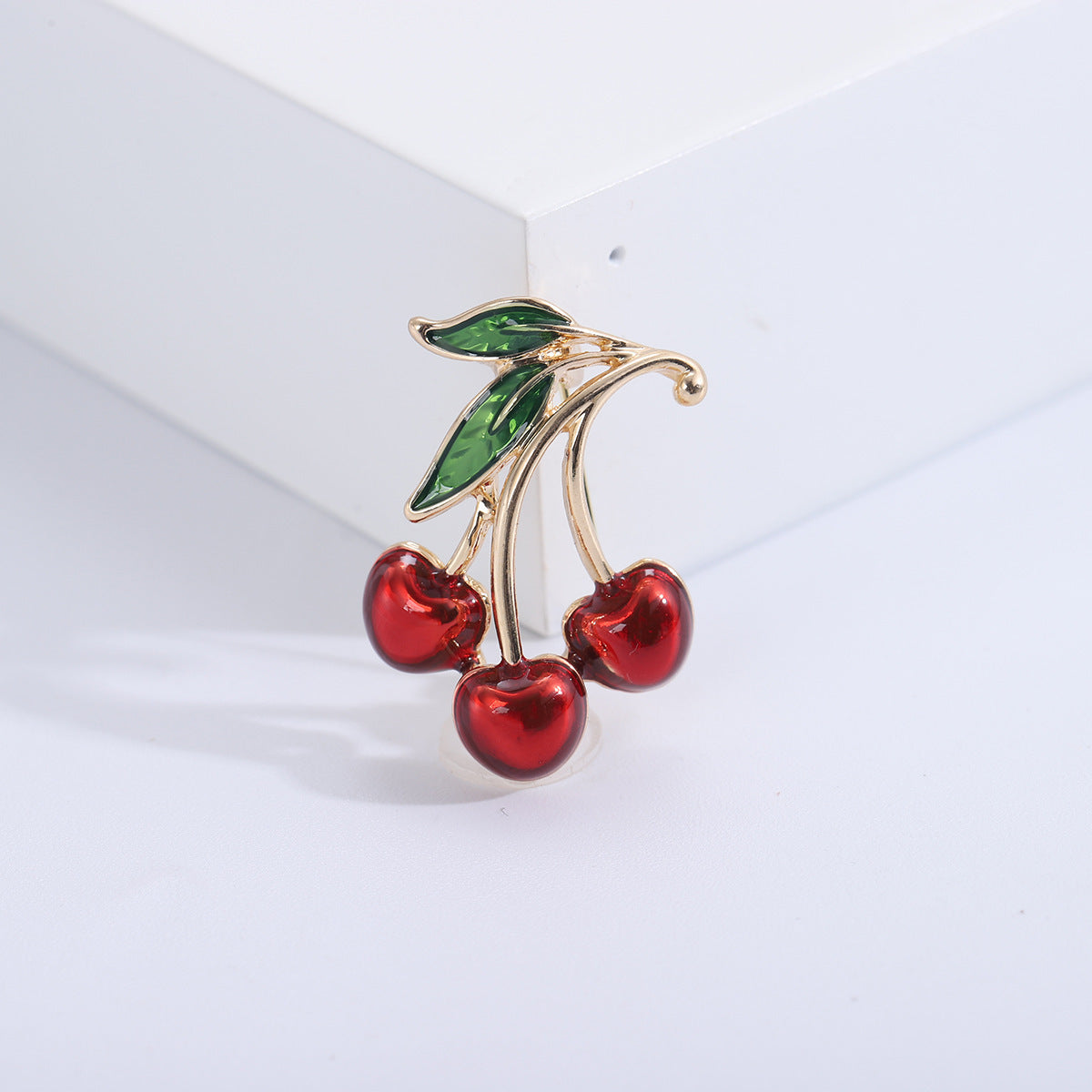 Accessoires vestimentaires Broche pour vêtements Cerise dégoulinante rouge
