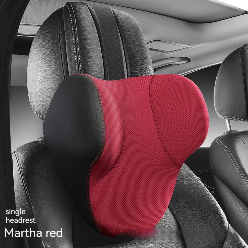 Almohada de soporte Lumbar hidrofóbica tridimensional de espuma viscoelástica, ligera, a prueba de aceite, de lujo, cómoda y transpirable, reposacabezas automotriz para coche