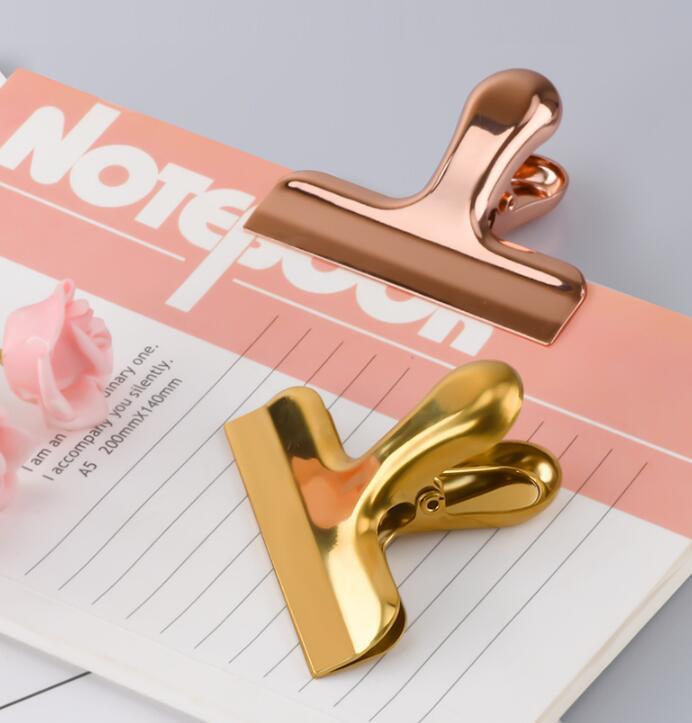 Clip de cola de milano de archivo de oficina de facturas de acero inoxidable de lujo ligero